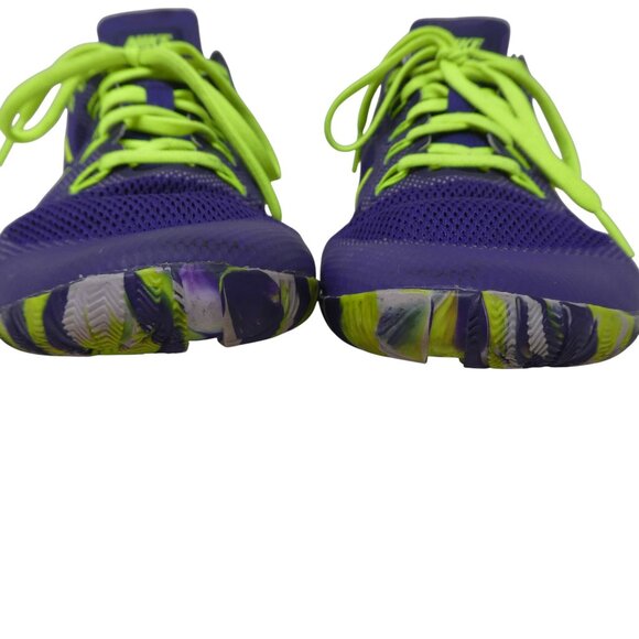 Nike Free Cross Bionic Purple Yellow Training Athletic Running Shoes Sneakers - Picture 8 of 12